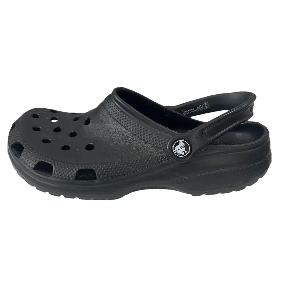 Crocs Classic Clog Black Men's 6 Women's 8 Authentic Comfort Lightweight Shoe